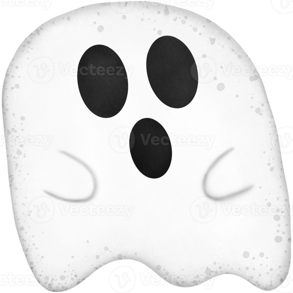 Halloween ghost isolated on transparent background png