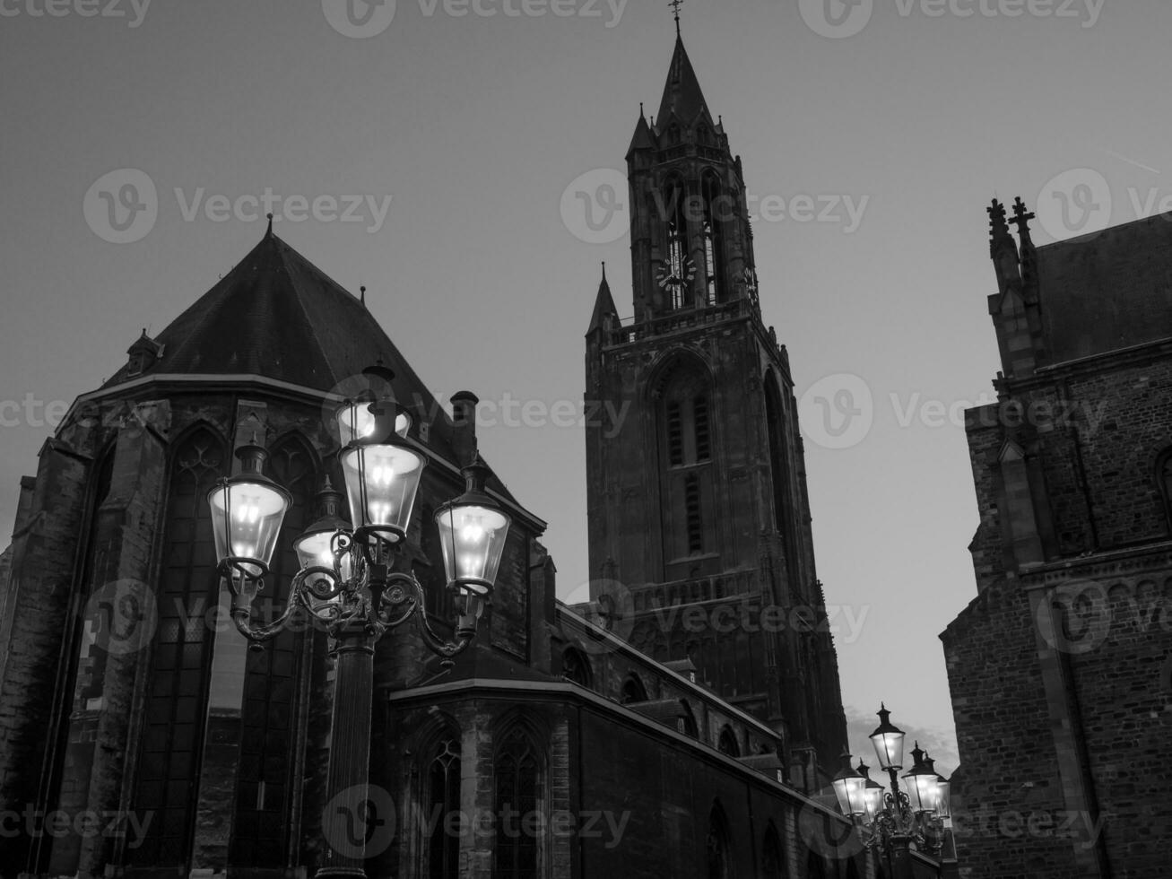 maastricht at the maas river in the netherlands photo