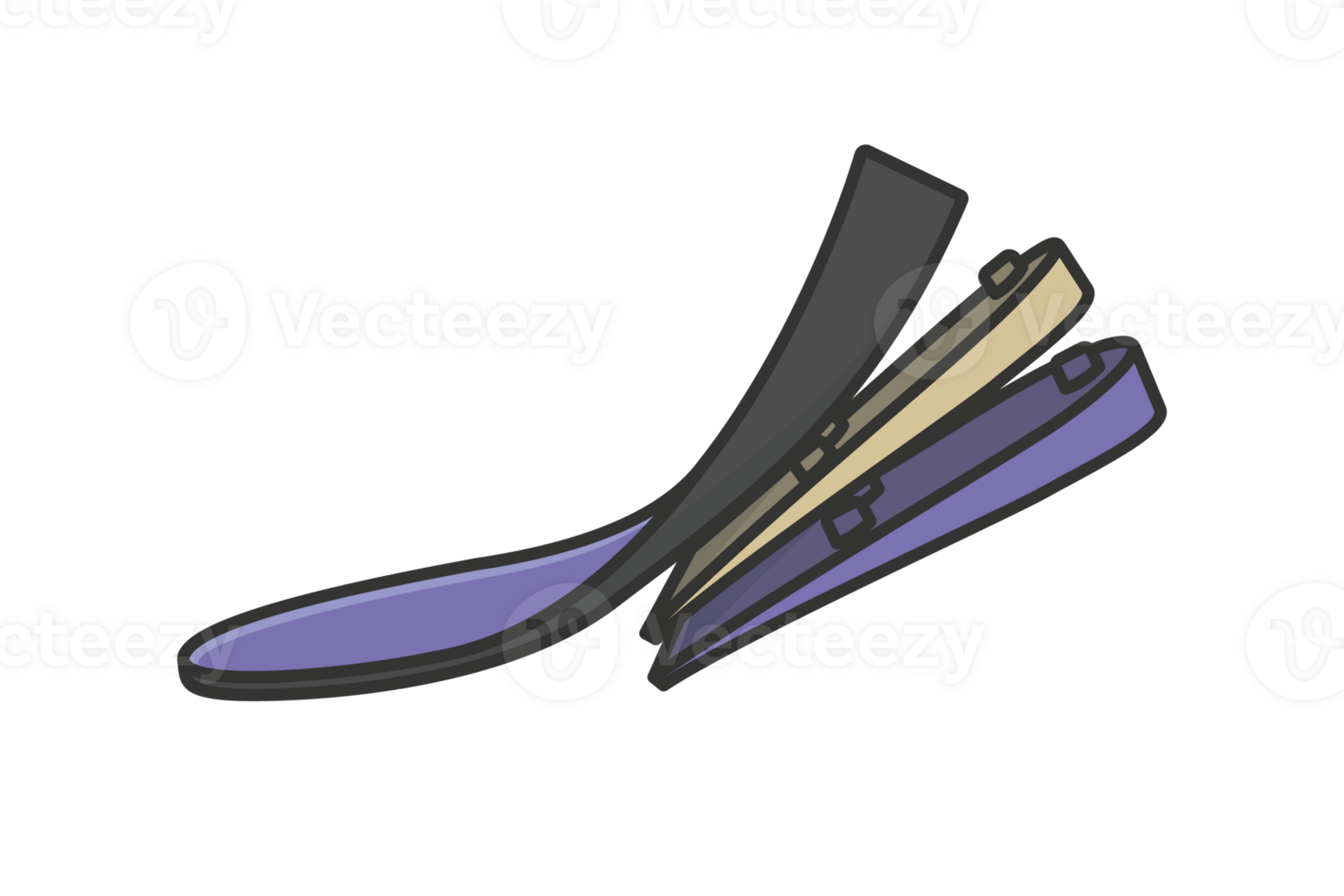 Comfortable Orthotics Shoe Insole Front View vector illustration. png