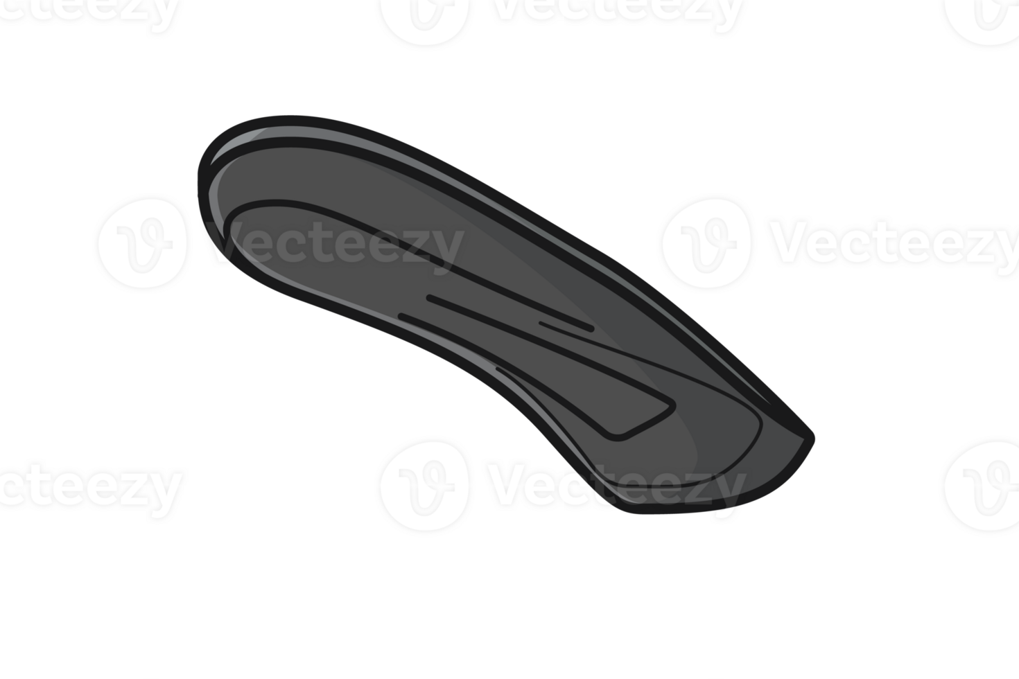 Comfortable Orthotics Shoe Insole Front View vector illustration. png