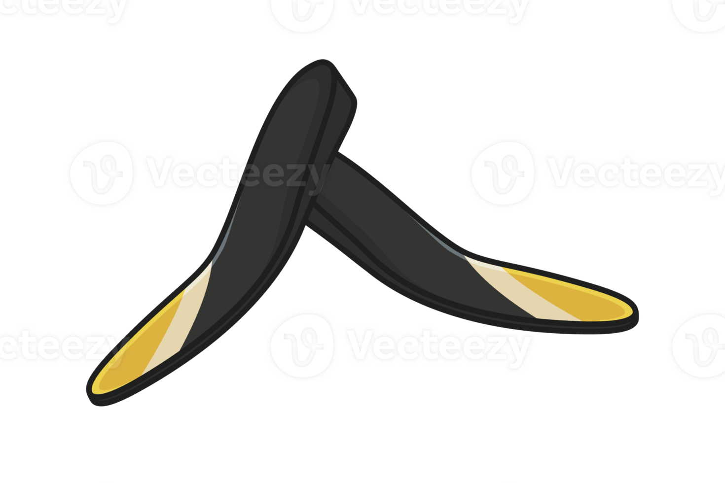 Comfortable Orthotics Shoe Insole Front View vector illustration. png