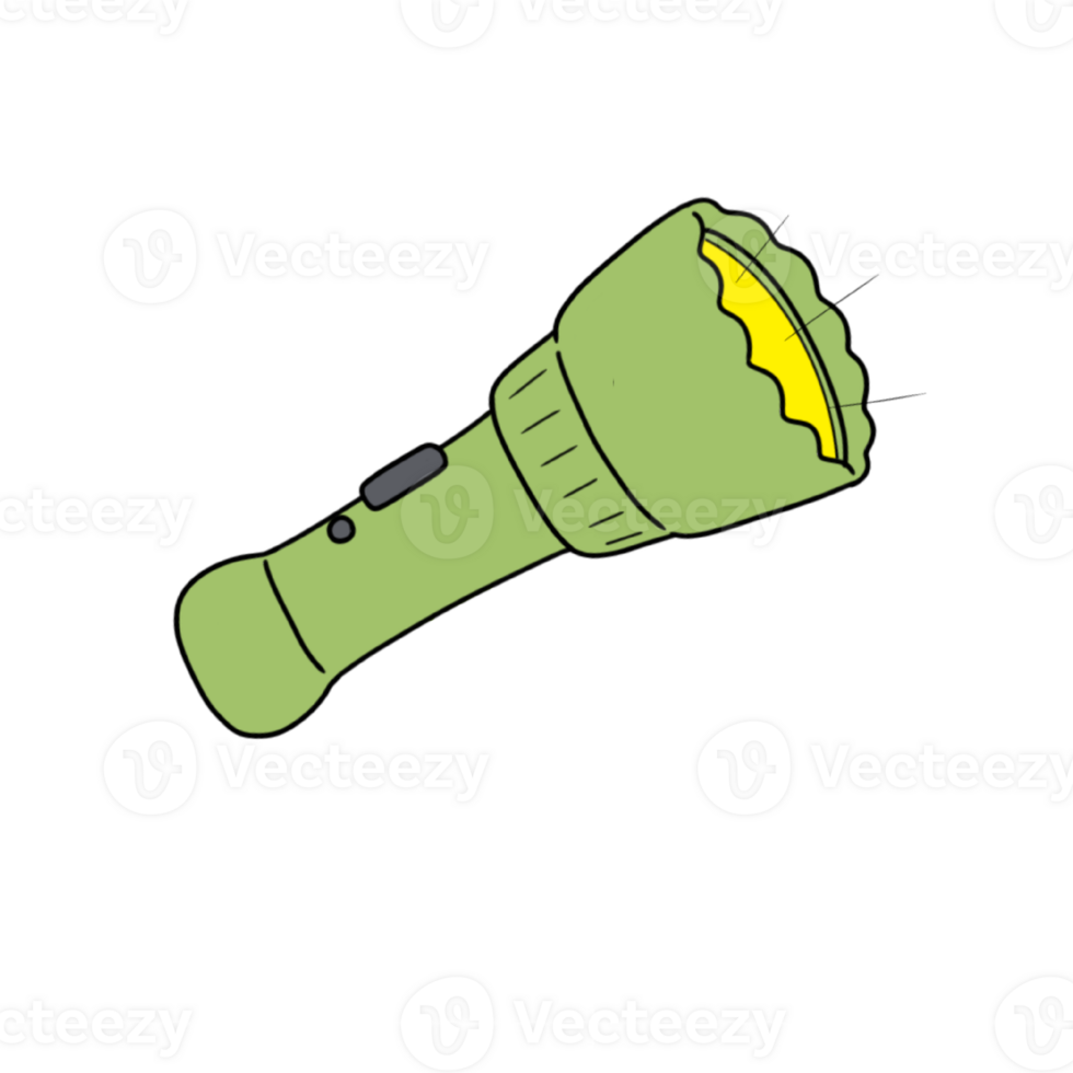 Illustration of a flashlight png