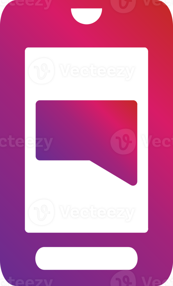 gradient style mobile icon png