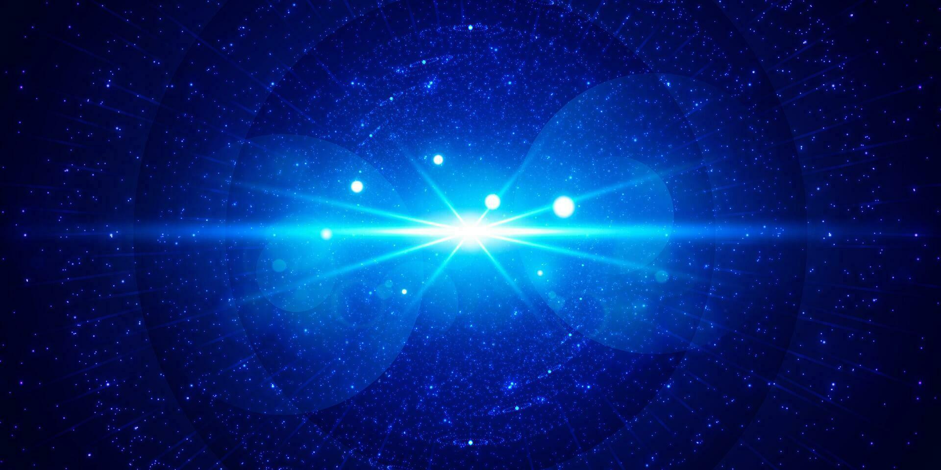 Digital technology speed connect blue background, cyber nano information, abstract communication, innovation future tech data, internet network connection, Ai big data, line dot illustration vector 3d