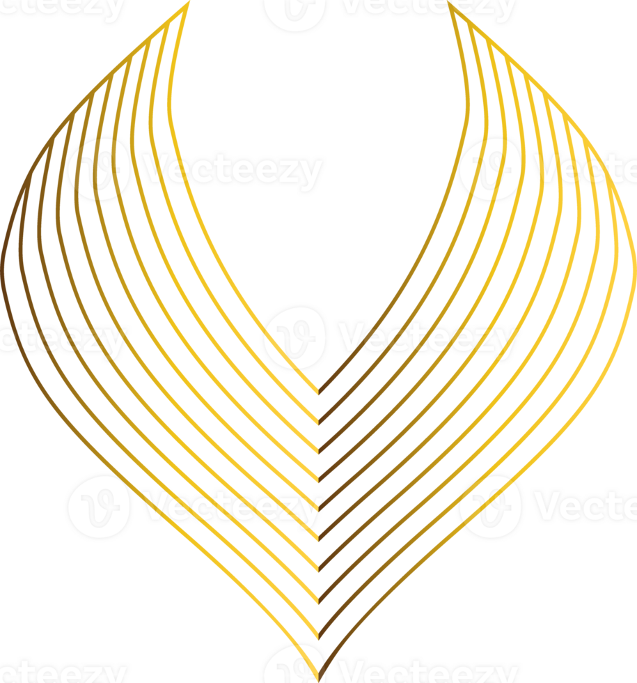 luxury gold floral ornament png