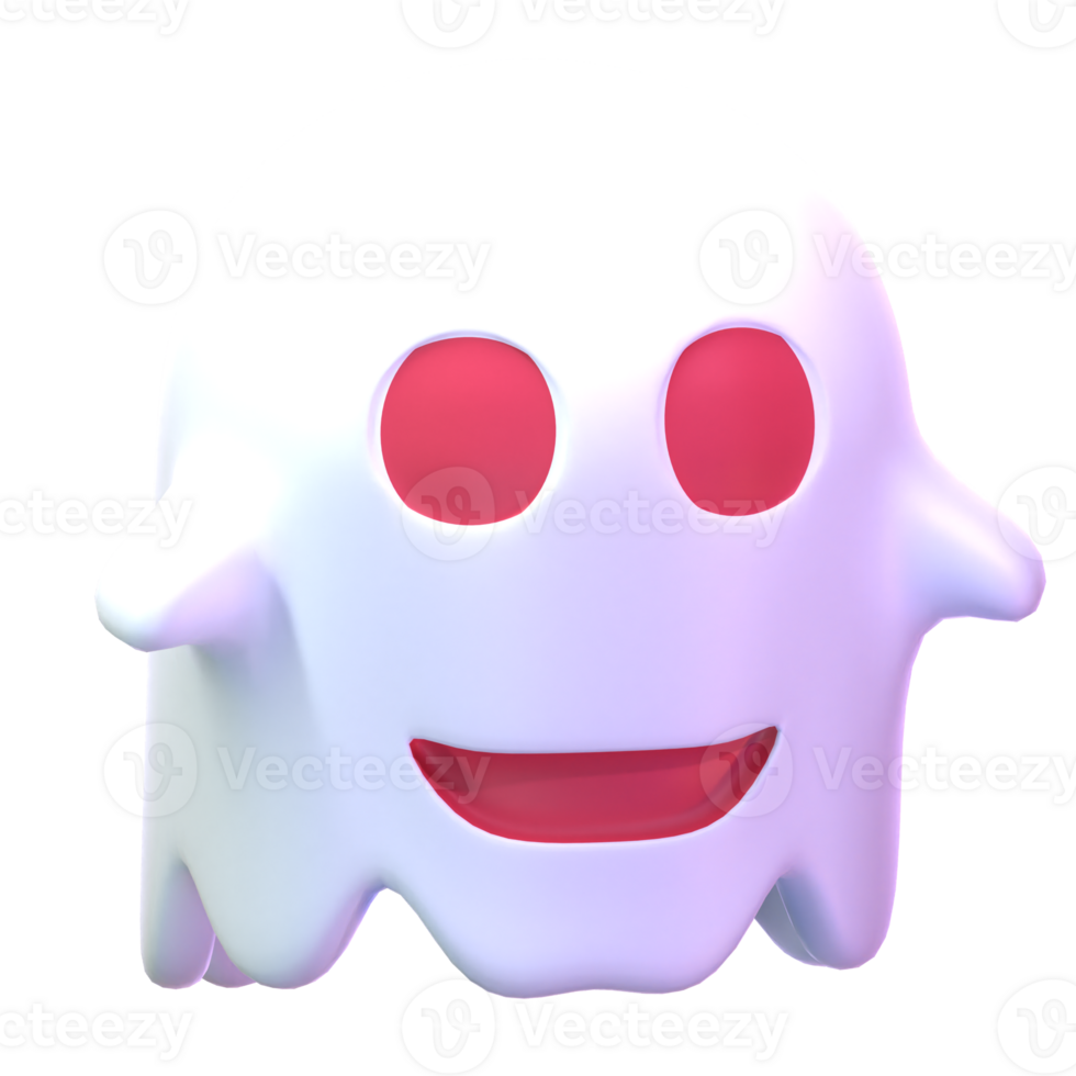 3d isolerat söt halloween illustration png