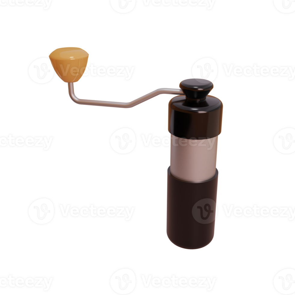 Hand Coffee Grinder 3D Icon png