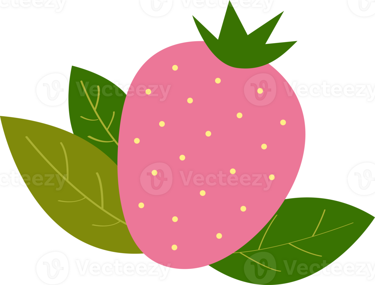 a pink strawberry png