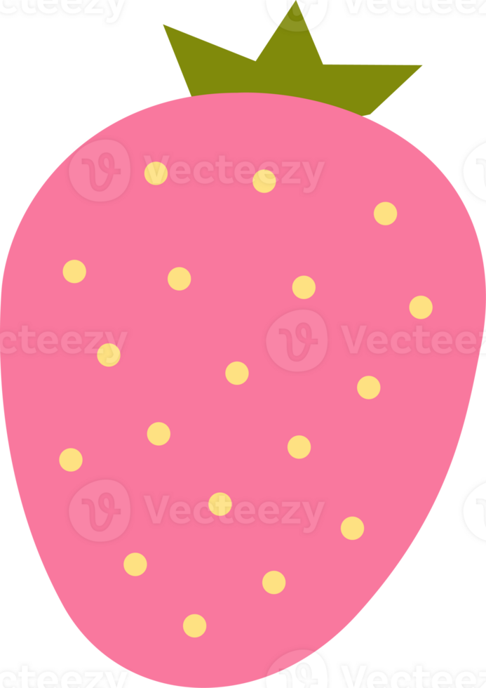 a pink strawberry png