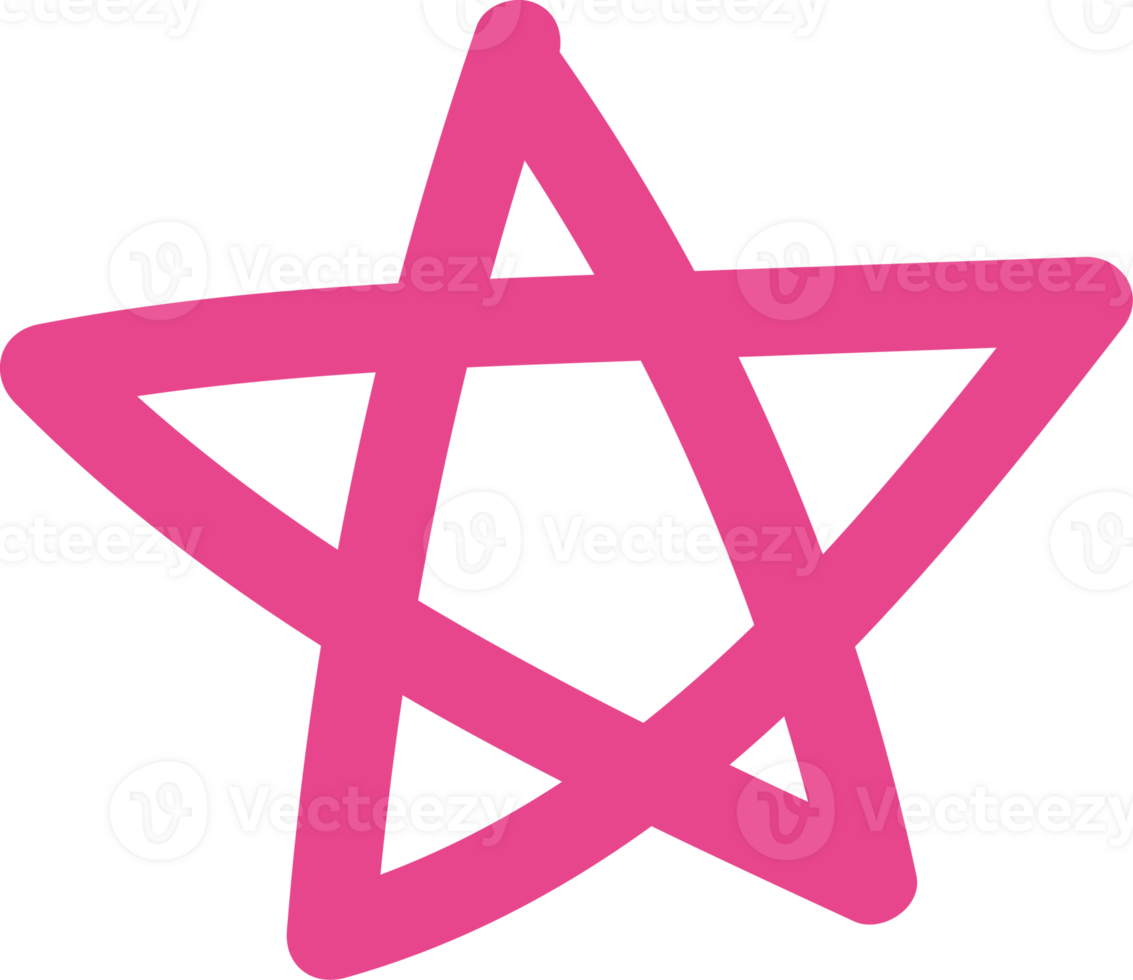 a pink star png