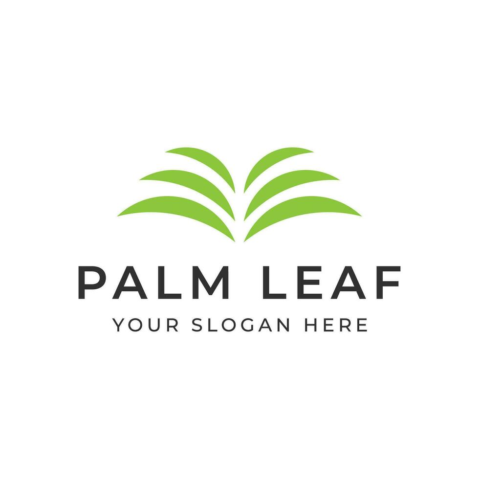 Premium and luxury palm leaf summer tropical therapy botanical logo template design. vector