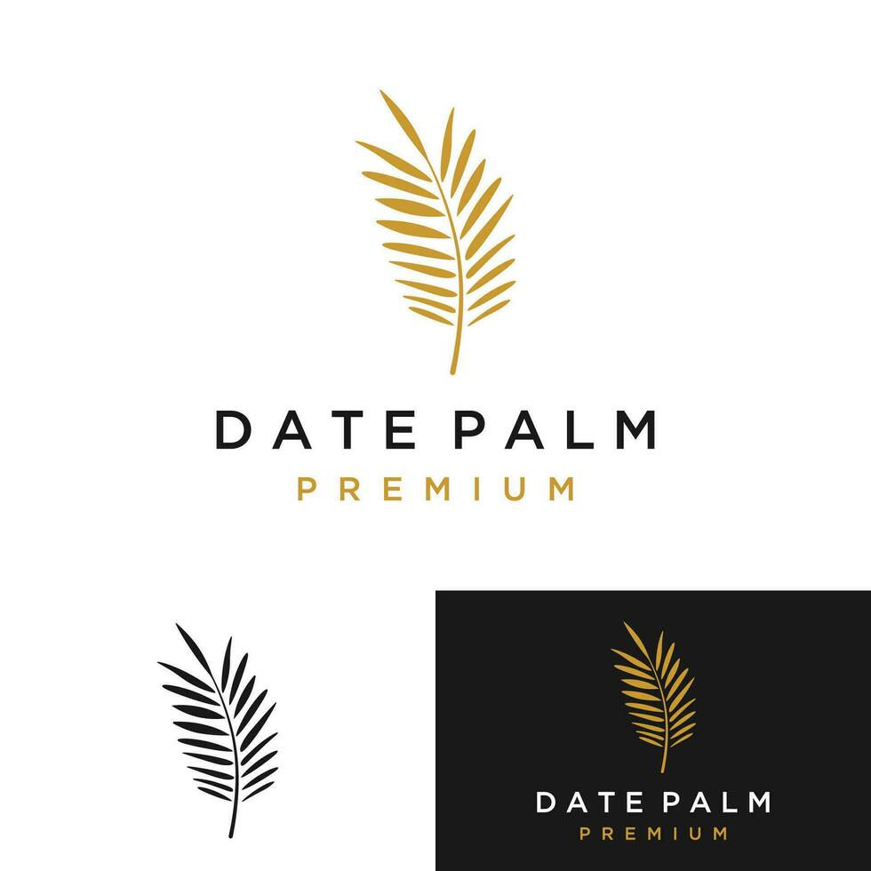 prima y lujo palma hoja verano tropical terapia botánico logo modelo diseño. vector