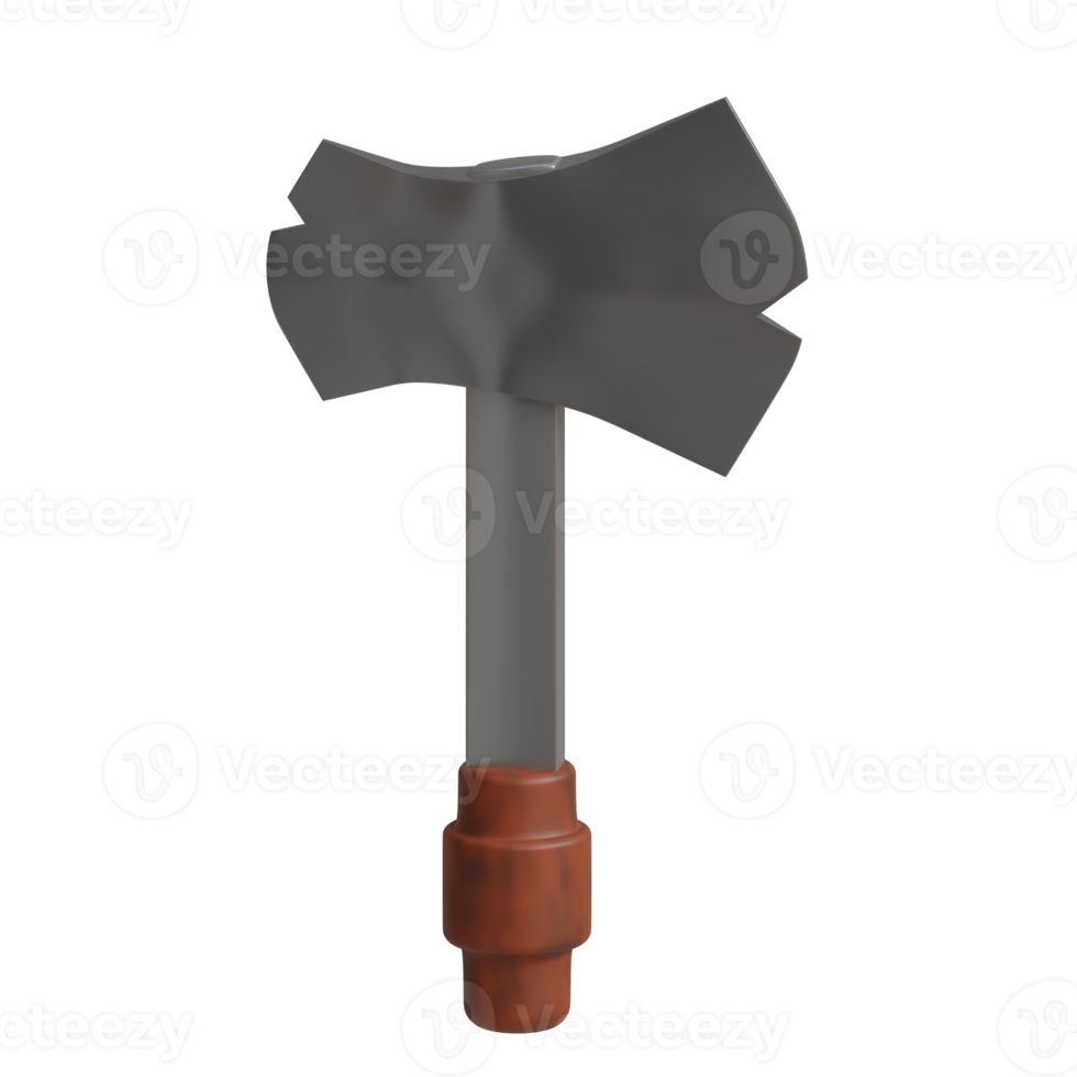 3d rendered axe perfect for game design project png