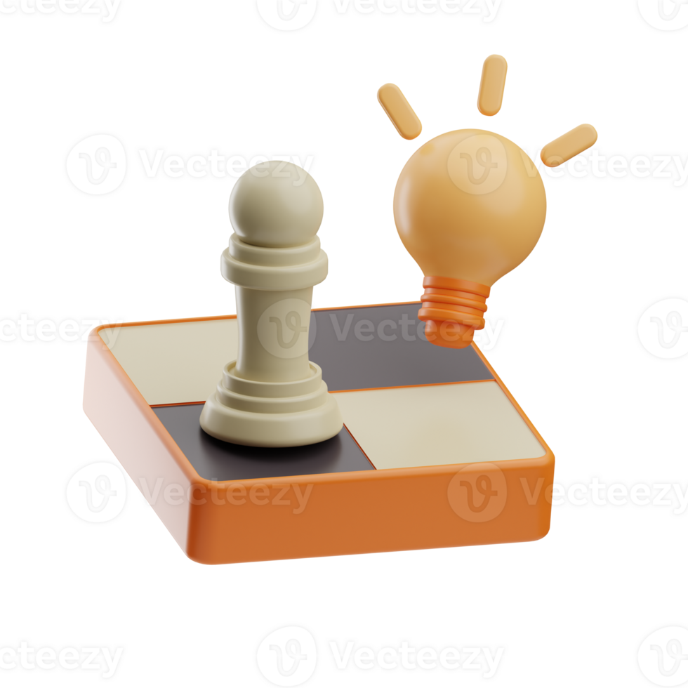 chess object idea illustration 3d png