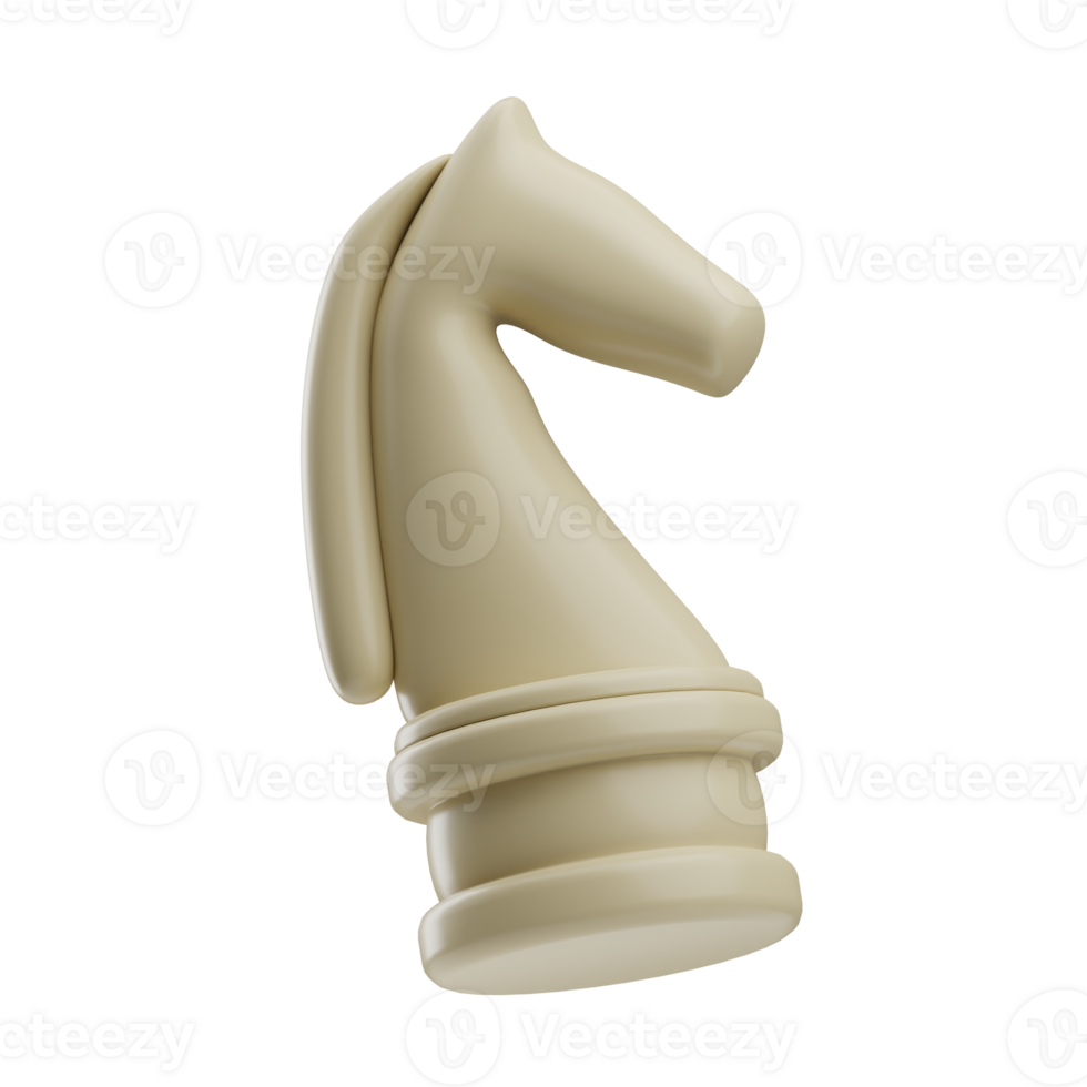 chess object knight illustration 3d png