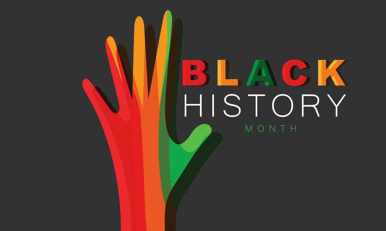 National black history month. background, banner, card, poster, template. Vector illustration.