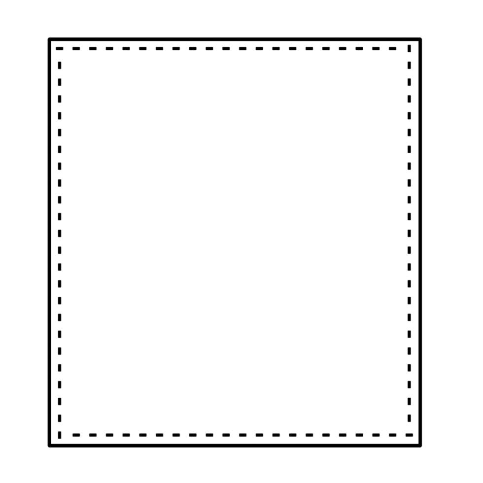 Box square frame png