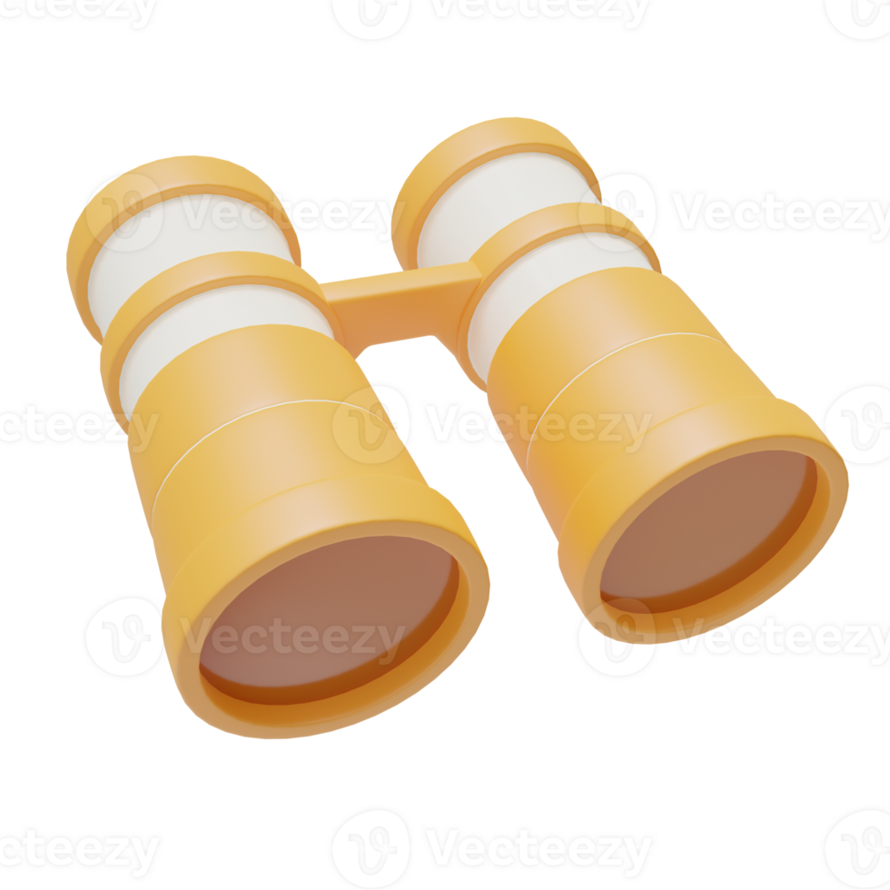 binoculars for travel tools 3d illustration png