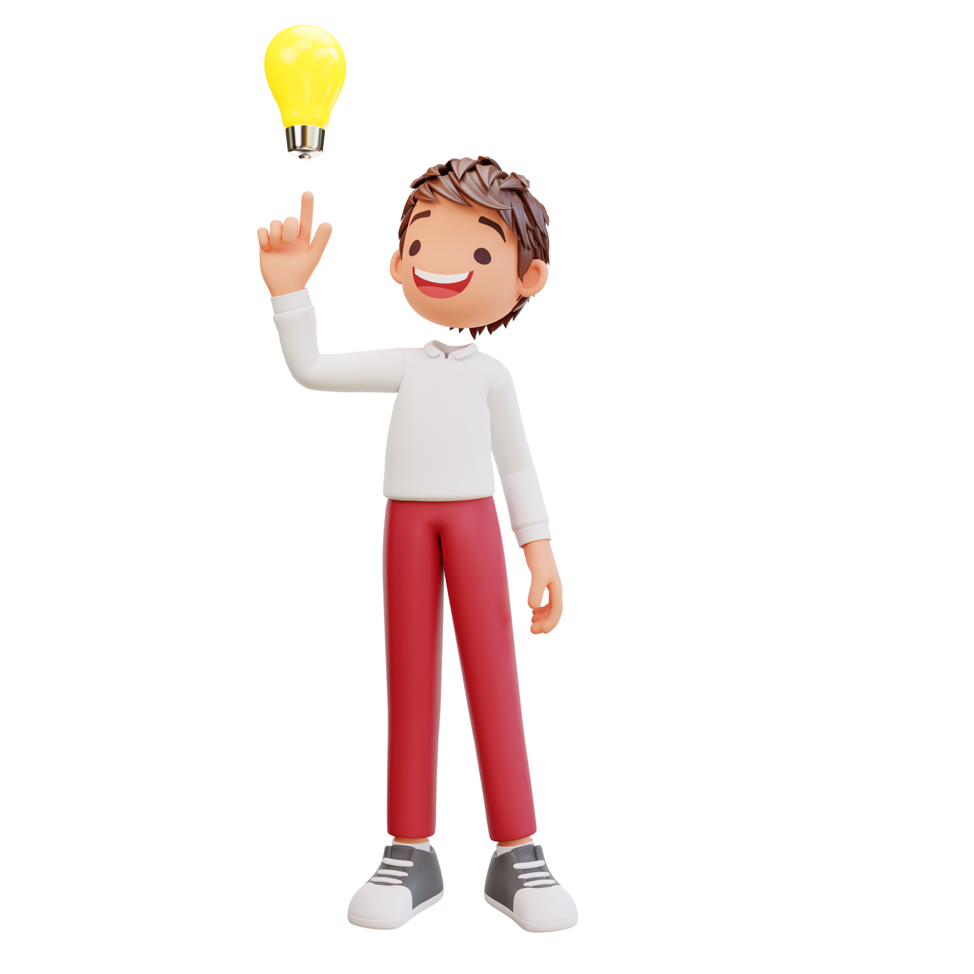 3d Rendered Cute Student Get An Idea 27786342 PNG 3d-rendered-cute-student-get-an-idea-27786342-png