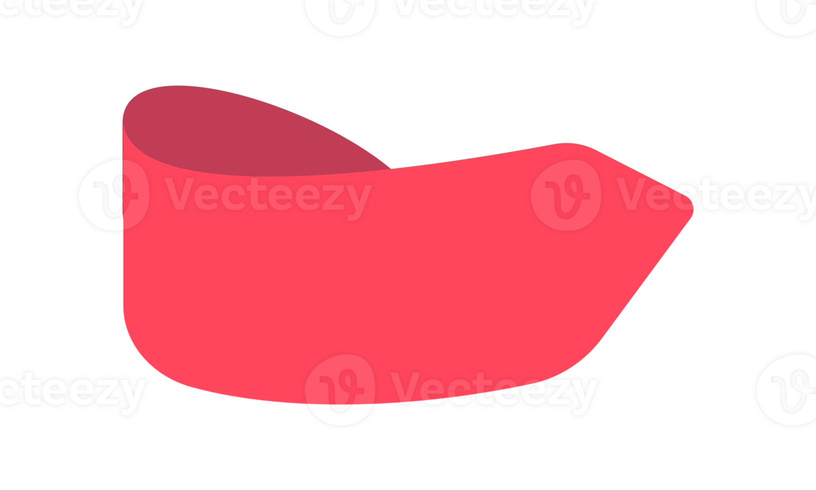 ribbon banner red fluttering for decorating a cute text frame png