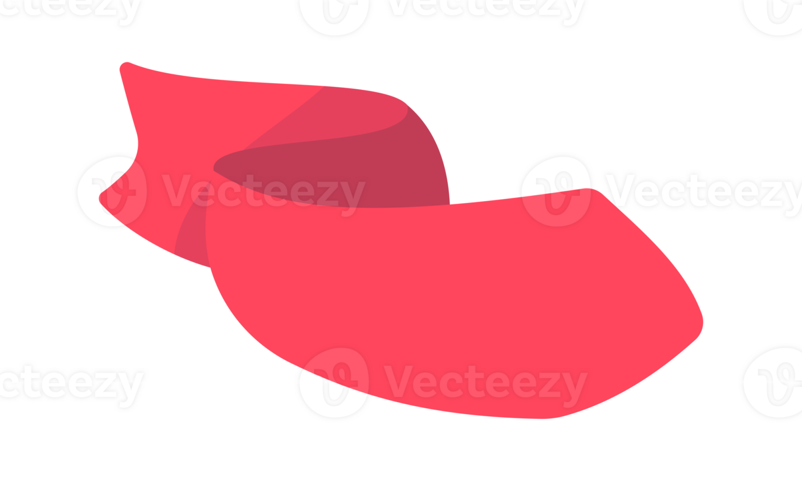 ribbon banner red fluttering for decorating a cute text frame png