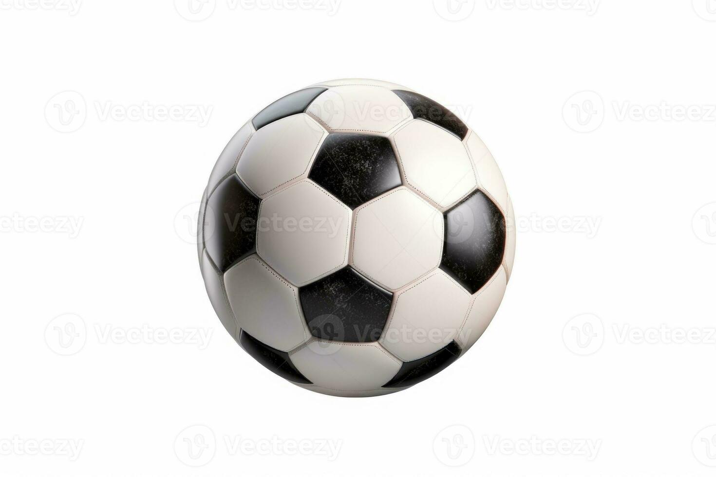 fútbol pelota aislado en blanco antecedentes. generativo ai foto