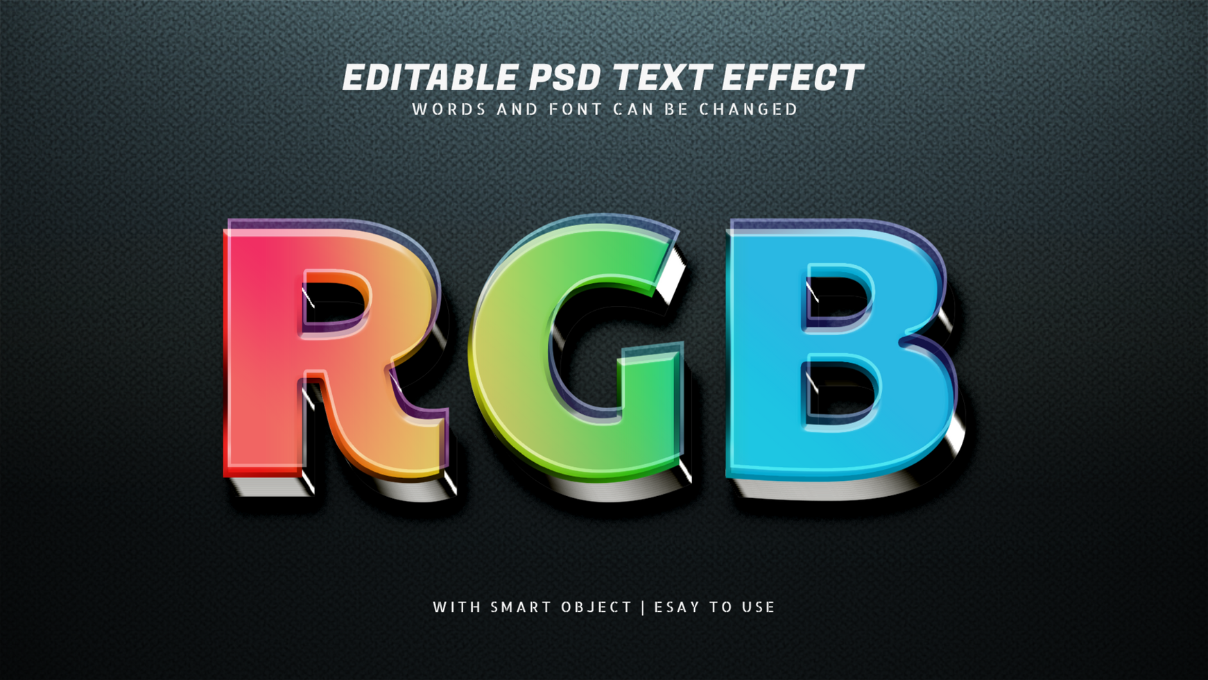 Colorful neon text effect editable psd