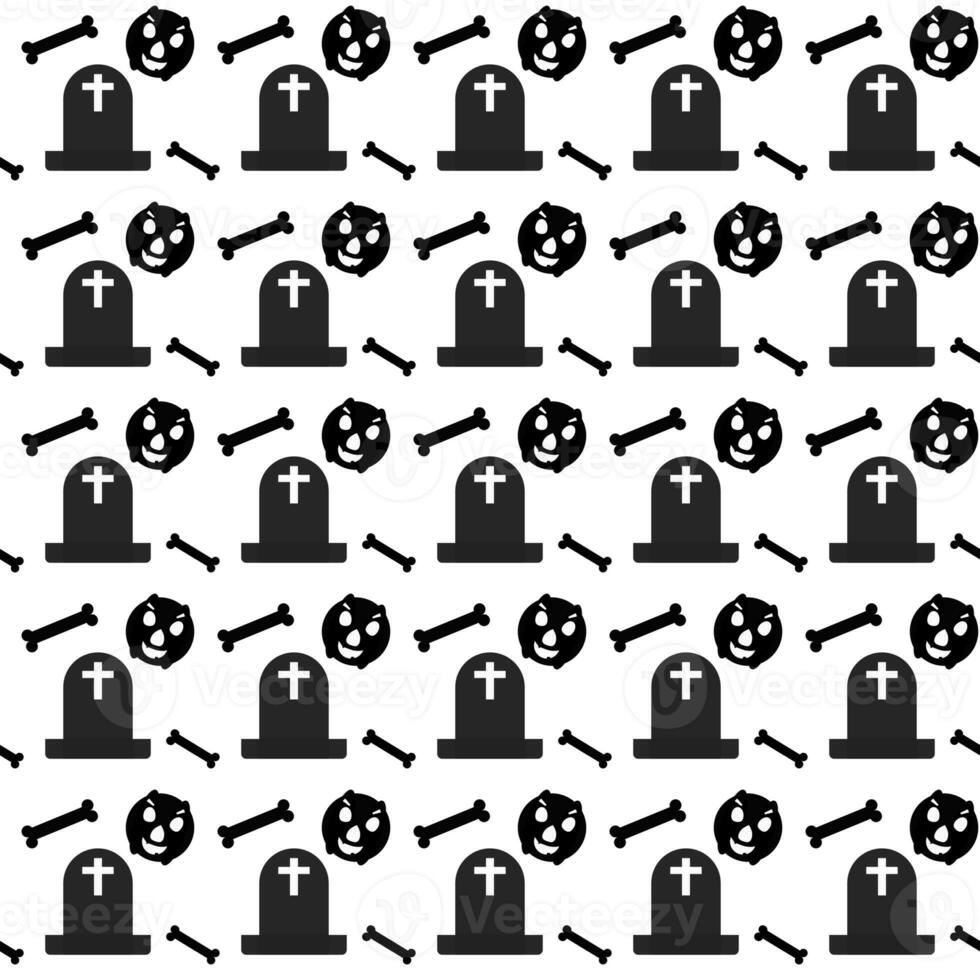 Halloween vector cartoon seamless pattern. Background for wallpaper, wrapping, packing, and backdrop. photo