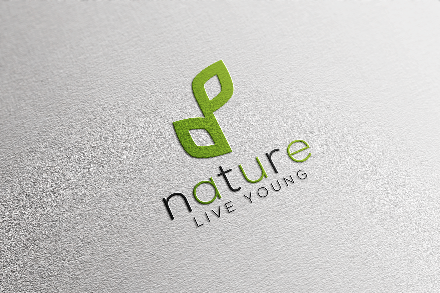 PSD Logo Mockup On White Paper