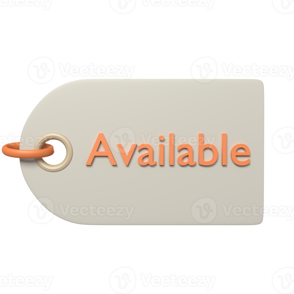 3d marketing tag label png