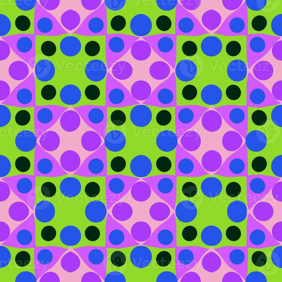 Seamless pattern retro vintage style 90 70s or 80s on Seamless pattern design. photo