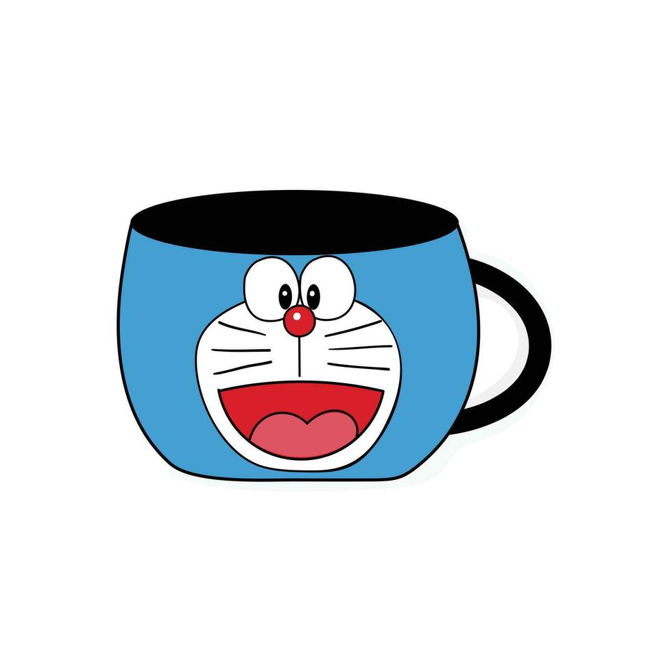 doraemon jarra vector