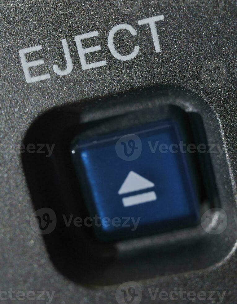 Macro shot of the Eject button photo