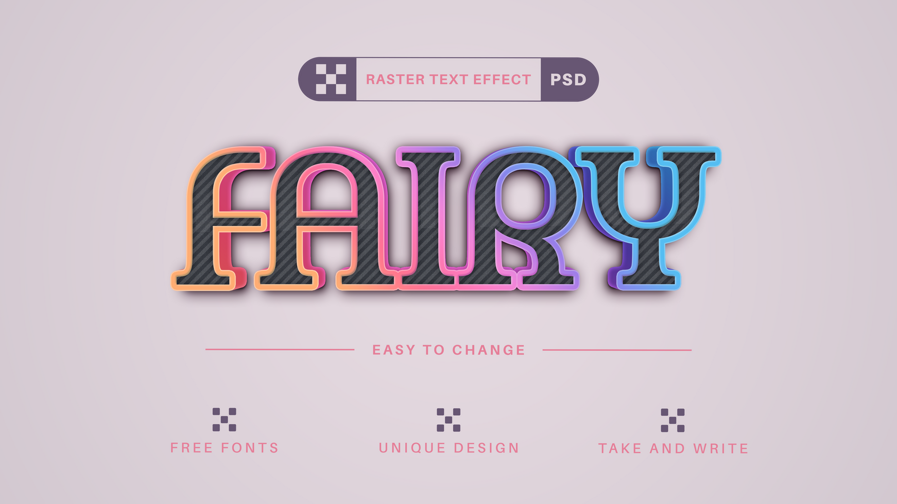 Fairy - Editable Text Effect, Font Style psd