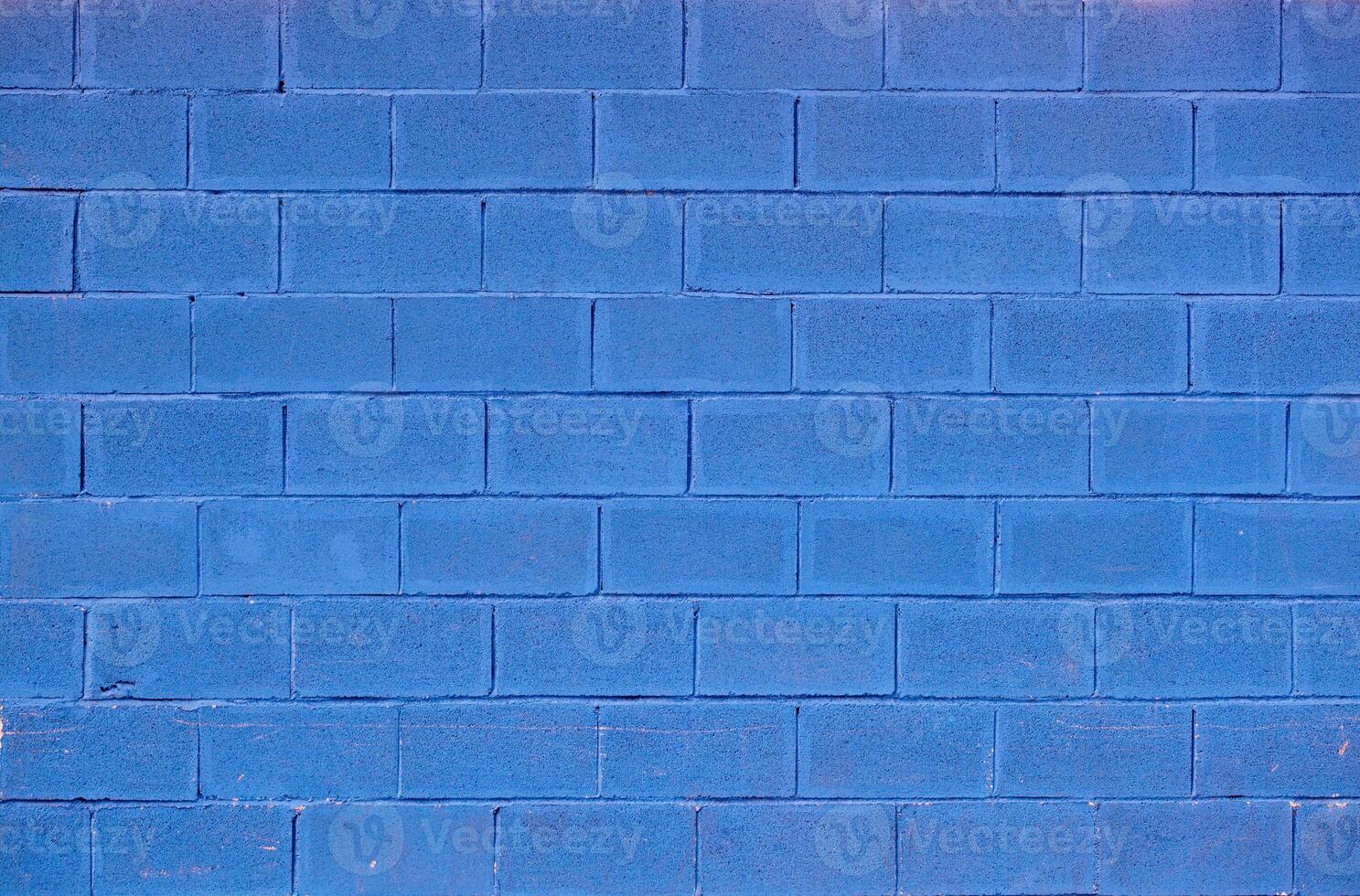 Blue brick background photo