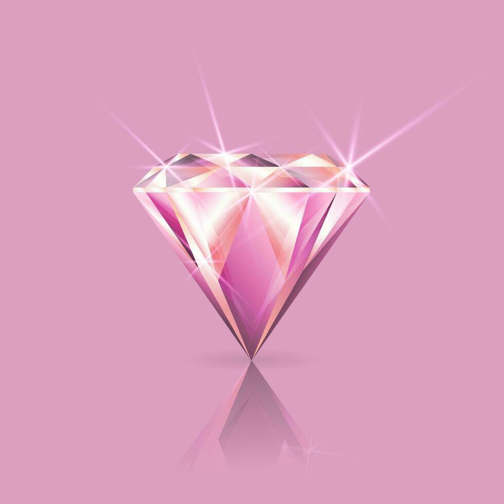 Gemstone. Isolated on a colored background. Vector. vector