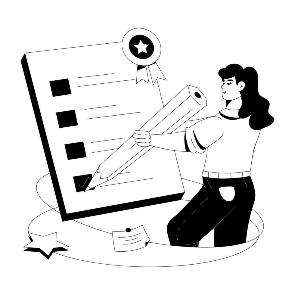 Trendy Inventory List vector