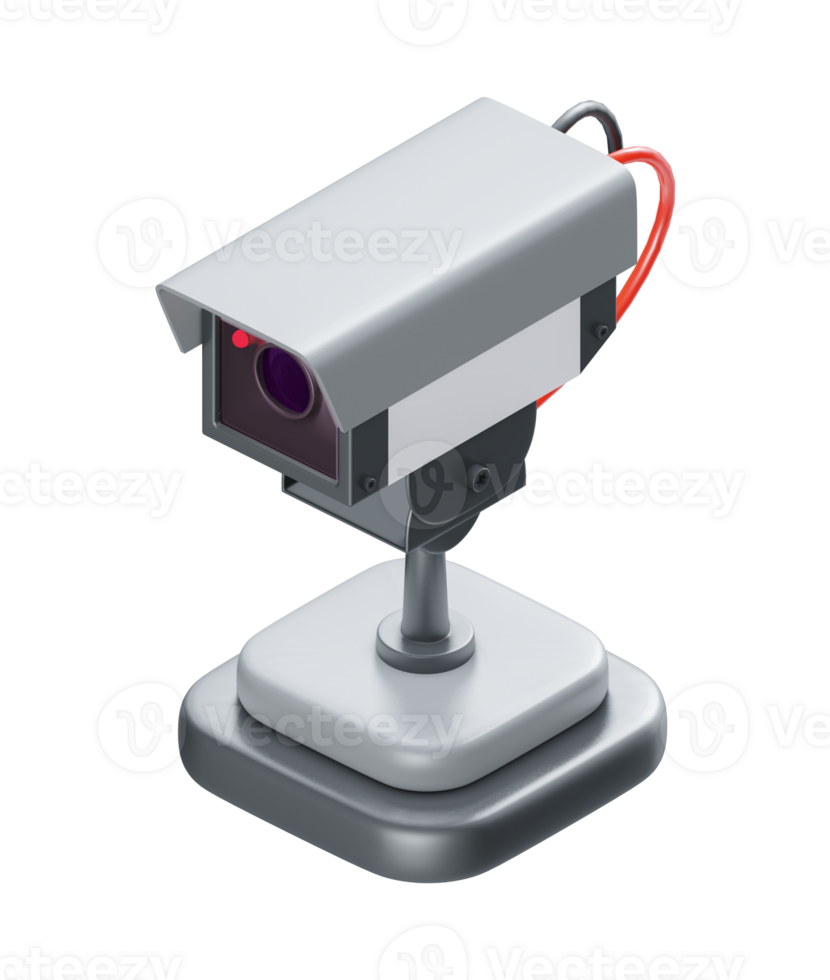 Sécurité caméra icône 3d illustration png