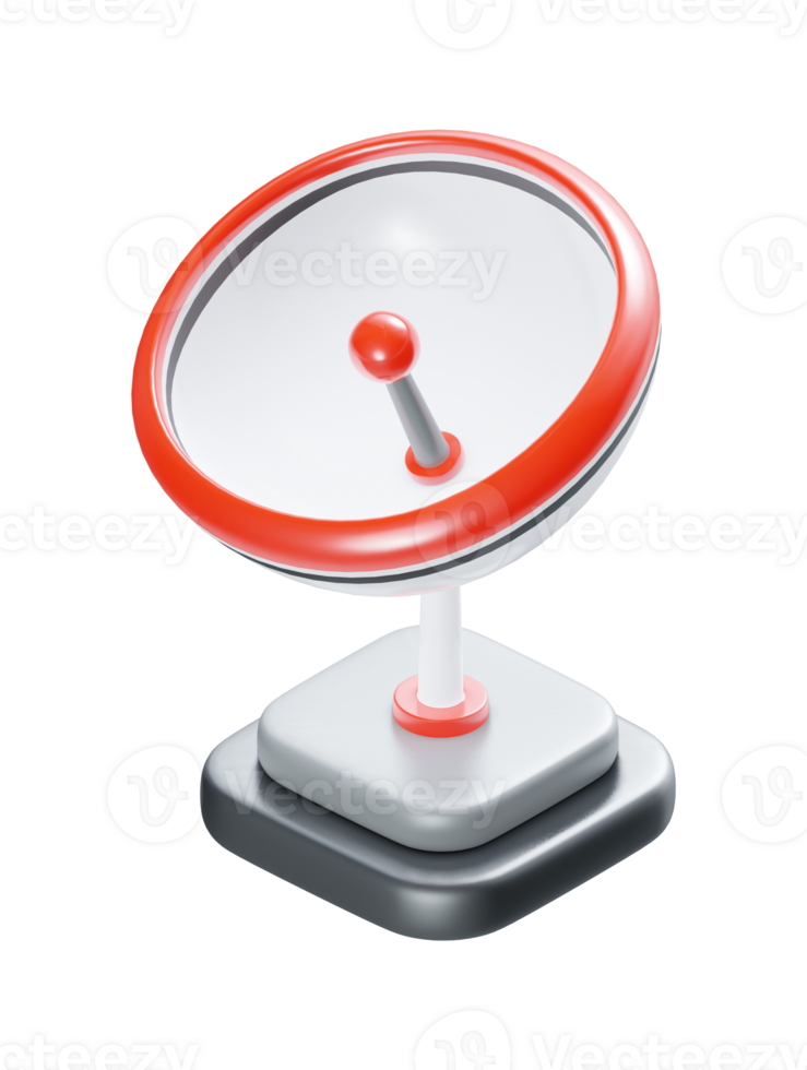 Antenna icon 3d illustration render png