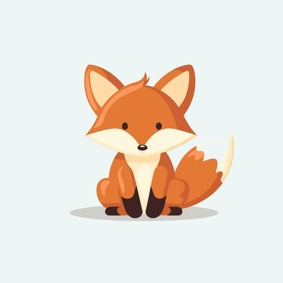 Fox Vector Cute Fox Cartoon Symbol