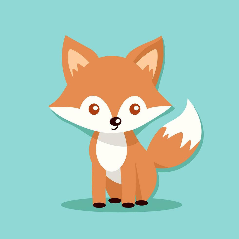 Fox Vector Cute Fox Cartoon Symbol