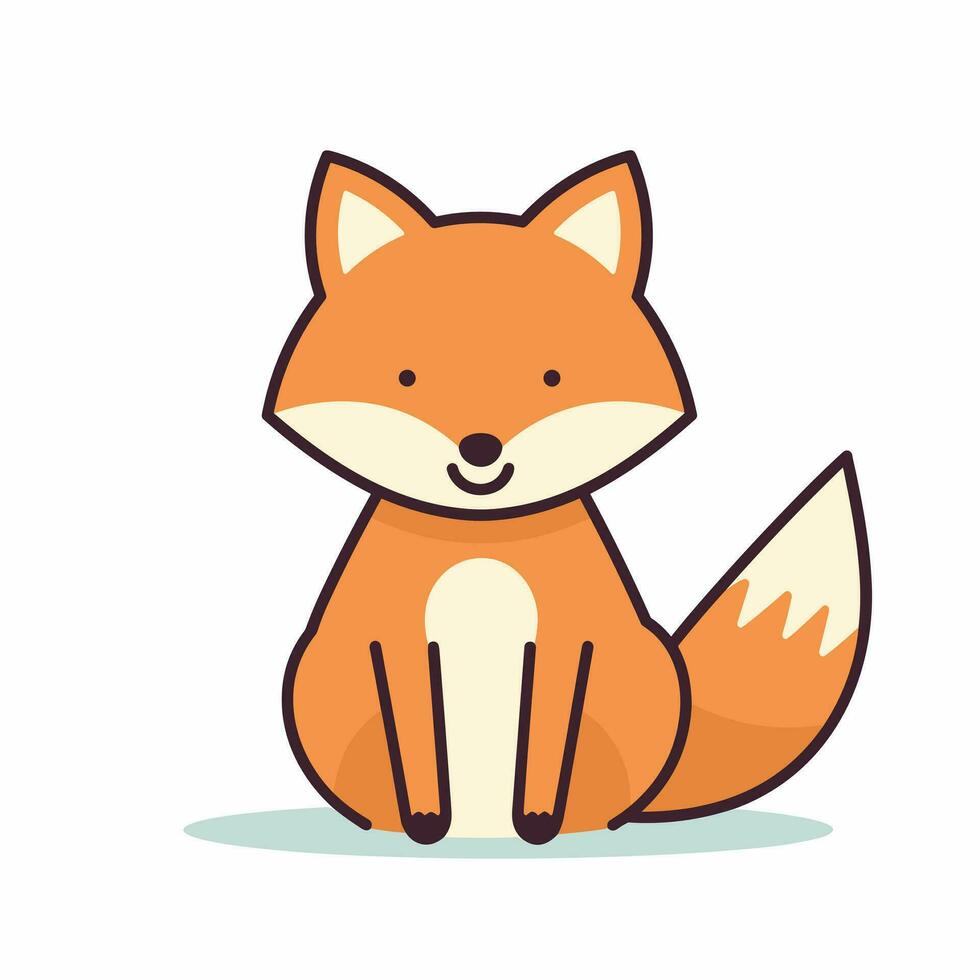 Fox Vector Cute Fox Cartoon Symbol