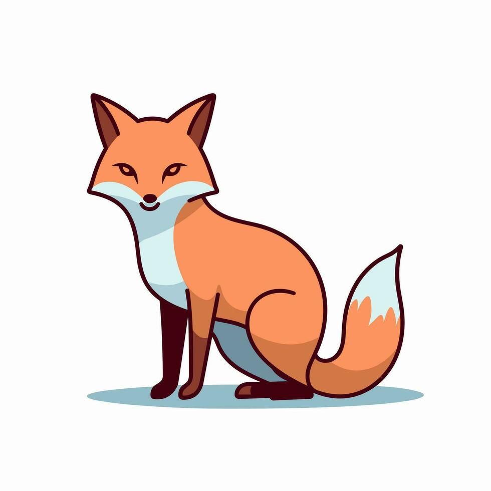 Fox Vector Cute Fox Cartoon Symbol