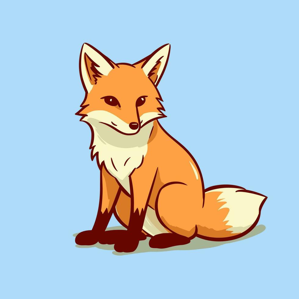 Fox Vector Cute Fox Cartoon Symbol