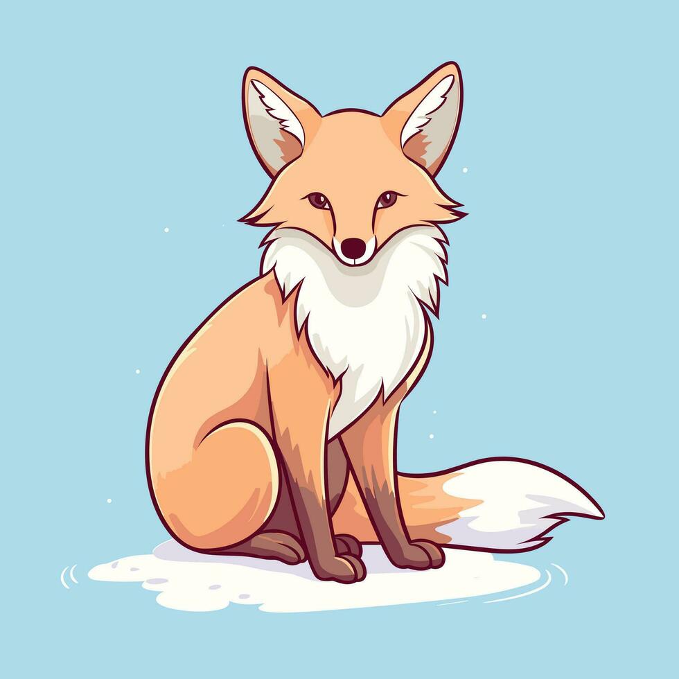 Fox Vector Cute Fox Cartoon Symbol