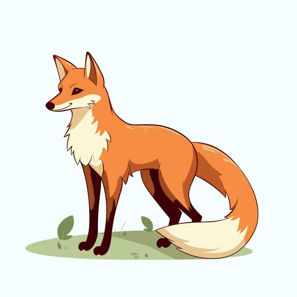 Fox Vector Cute Fox Cartoon Symbol