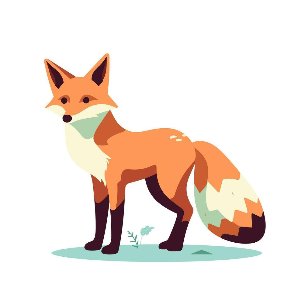 Fox Vector Cute Fox Cartoon Symbol