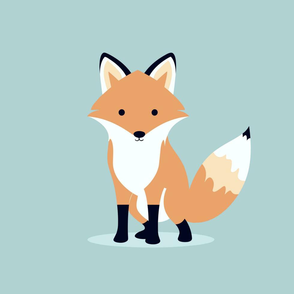 Fox Vector Cute Fox Cartoon Symbol