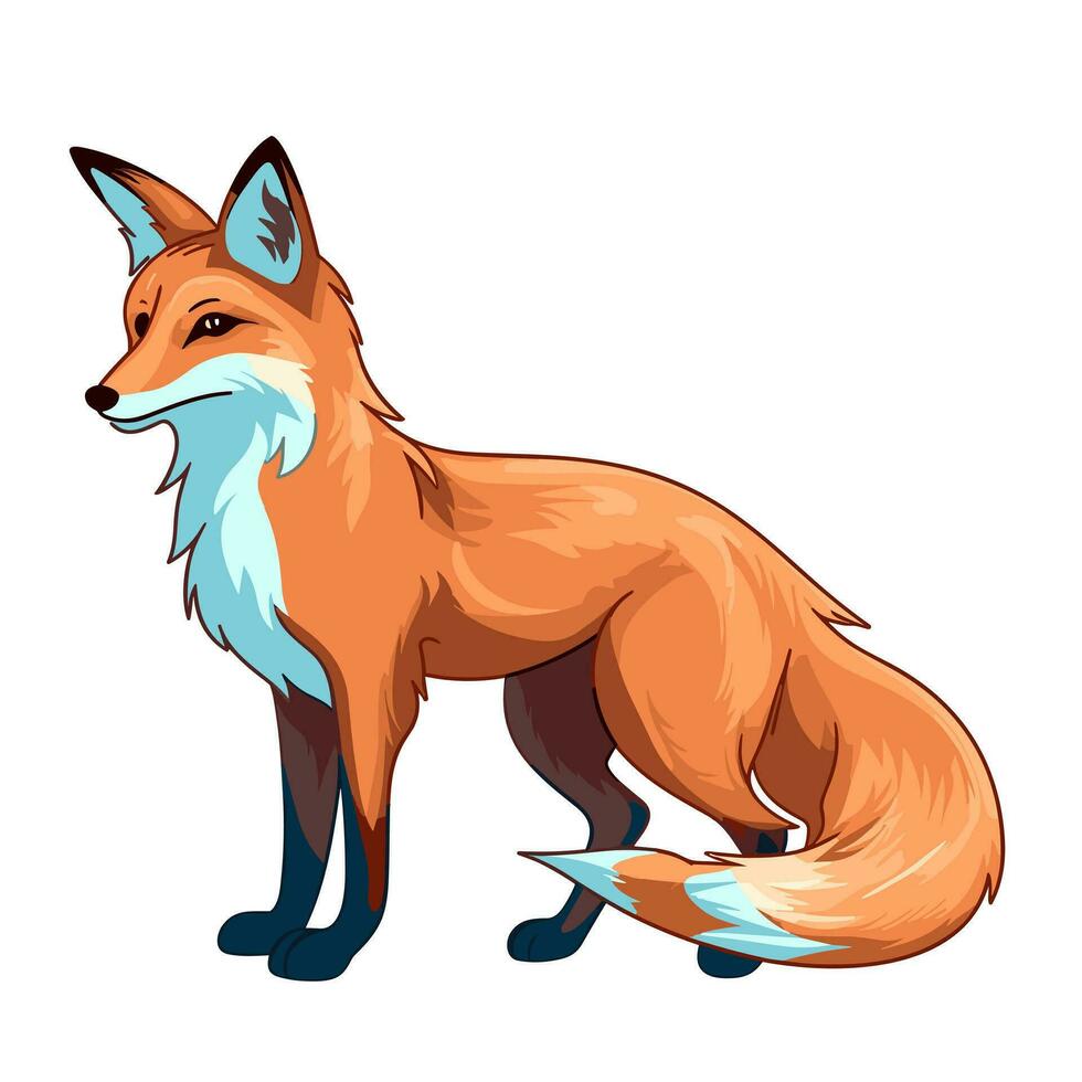 Fox Vector Cute Fox Cartoon Symbol