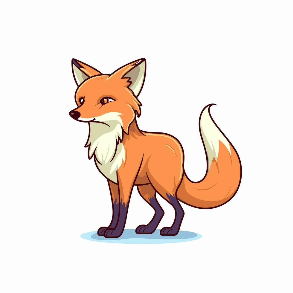 Fox Vector Cute Fox Cartoon Symbol